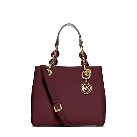 michael kors purple cynthia satchel|Cynthia Small Leather Satchel .